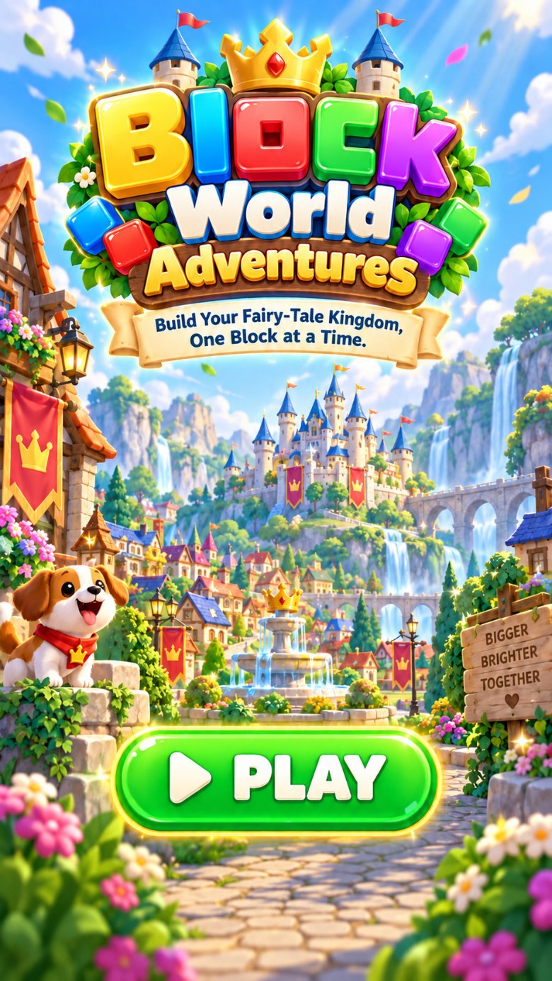 Block World Adventures. Build your fairy-tale kingdom, one block at a time.
